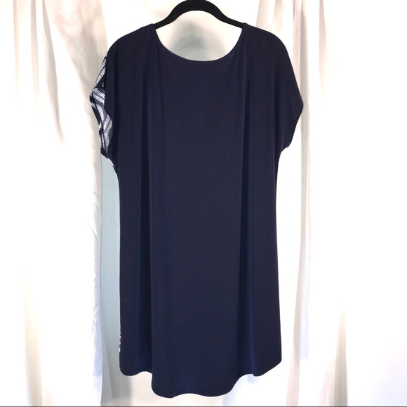 Coco Bianco Navy Sleeveless Tunic Top - Picture 6 of 8